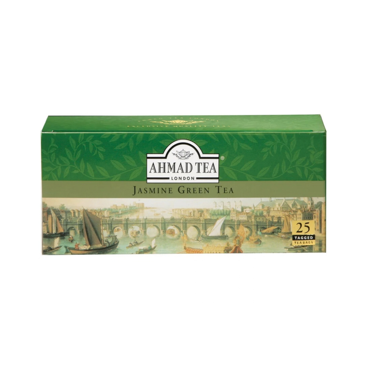 Ahmad 25 Tagged Tea Bags Jasmine Green Tea 50g