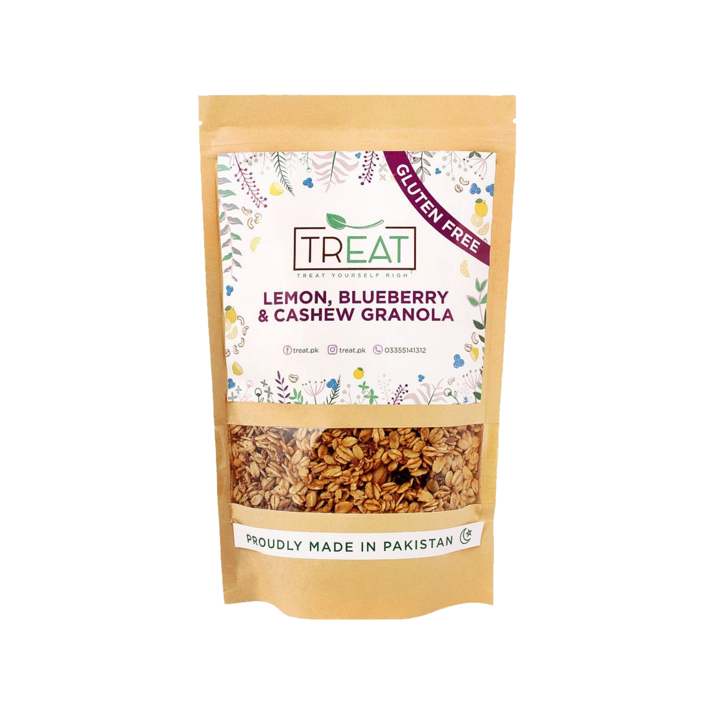 Treat Granola Lemon Blueberry & Cashew 360g