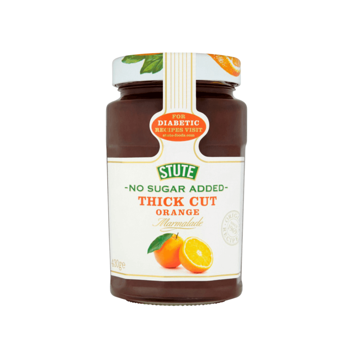 Stute Diabetic Jam No Added Suger Thick Cut Orange 430g