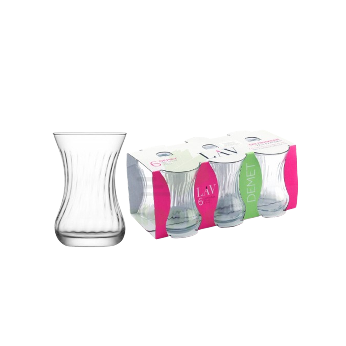 Lav Tea Glass 6Pcs Set