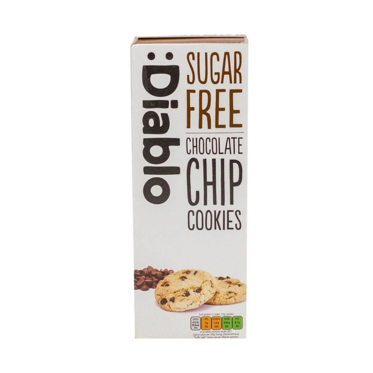 Diablo Sugar Free Cookies Chocolate Chip 150g