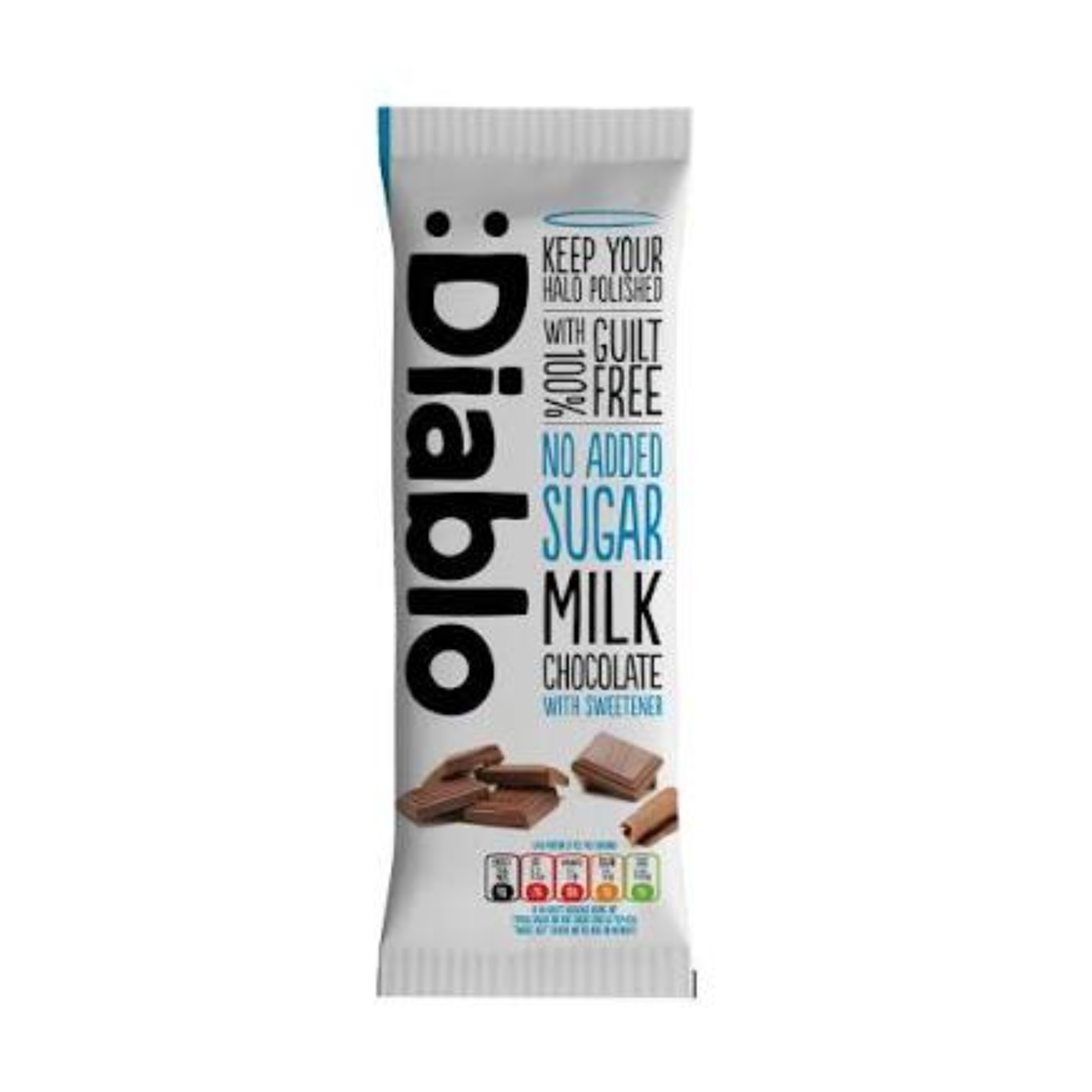 DIABLO No Added Sugar Milk Chocolate Bar 85g