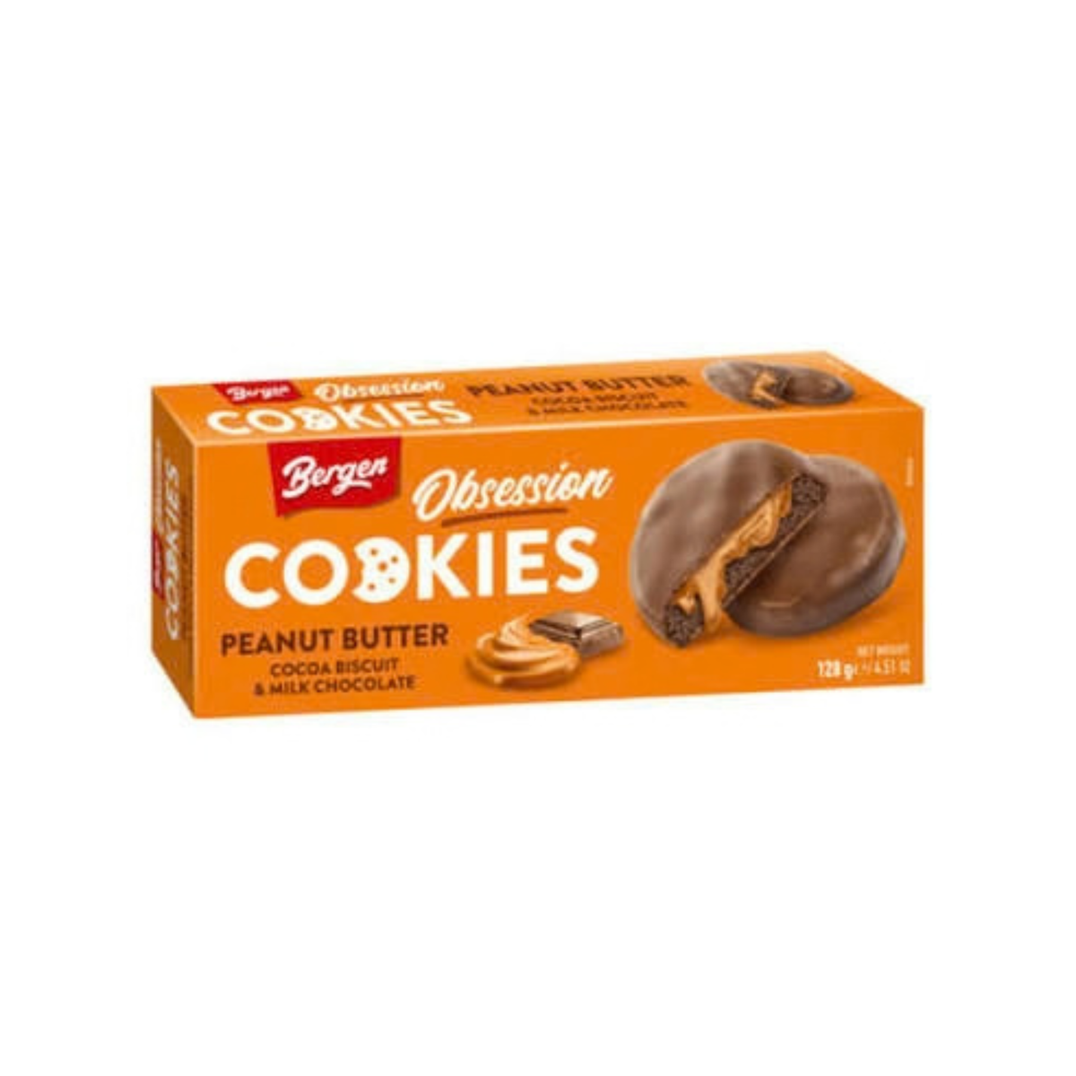 Bergen Cookies Peanut Butter Cocoa 128g