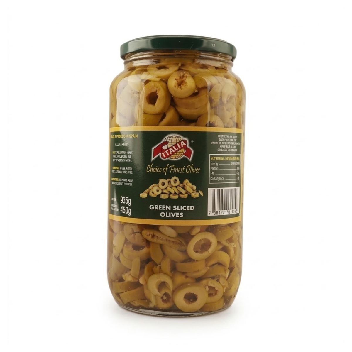 Italia Green Sliced Olives 935g