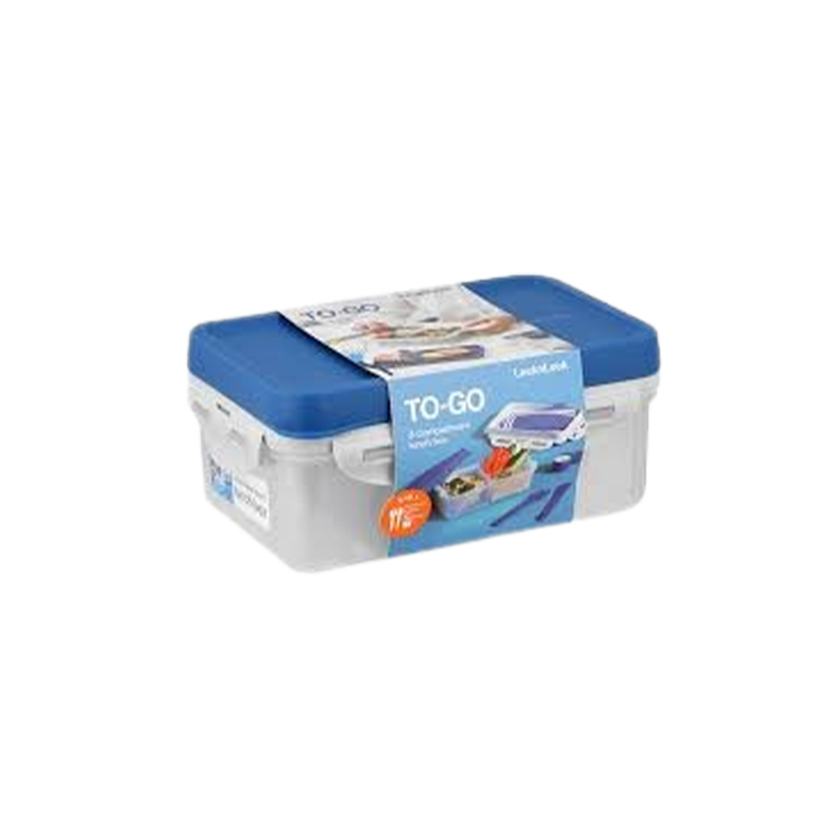 LocknLock To Go 3 in 1 lunch box 1lt blue