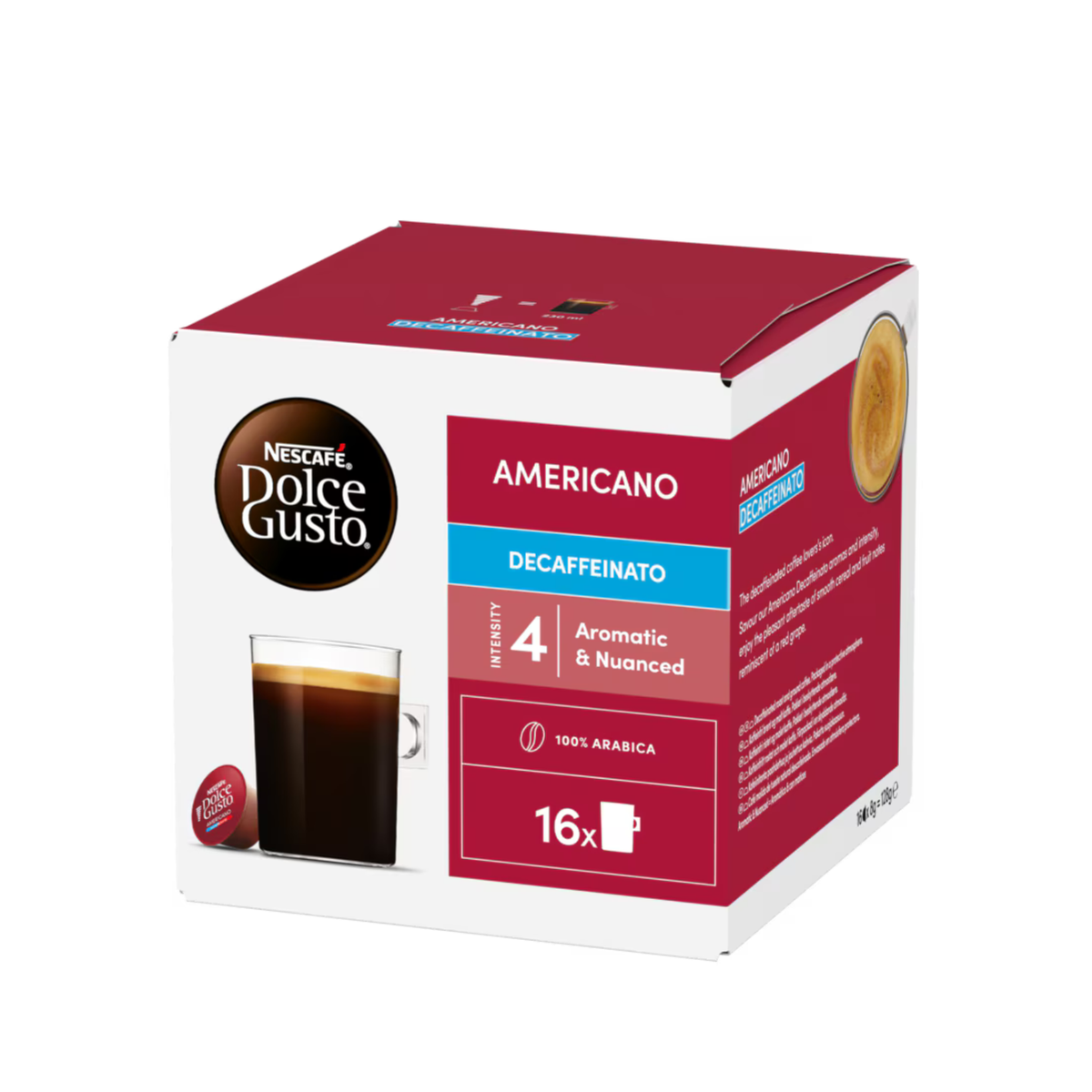 NESCAFÉ Dolce Gusto Americano Decaffeinato Pods (16 Capsules)