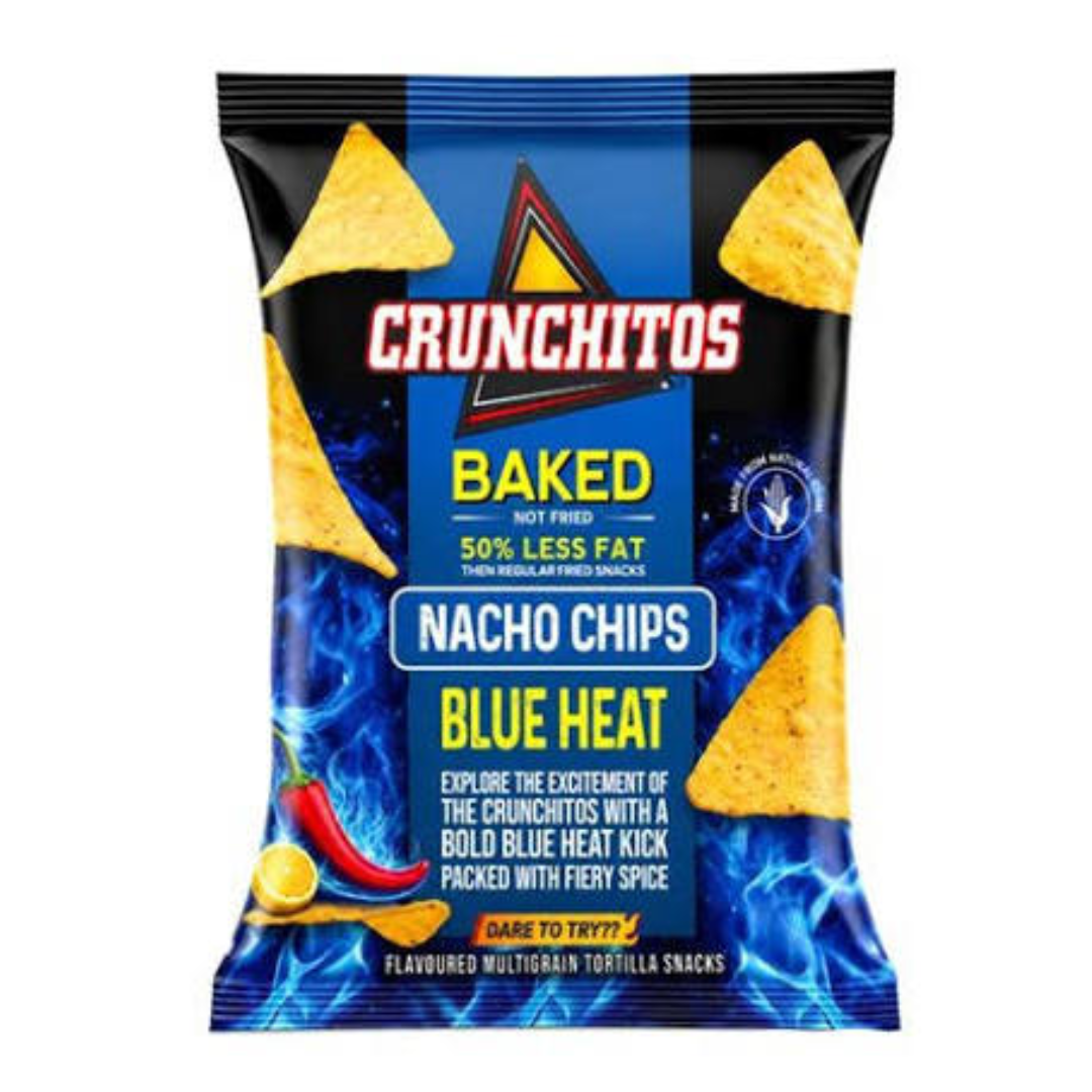 Crunahitos Nacho Blue Heat Chips 75g