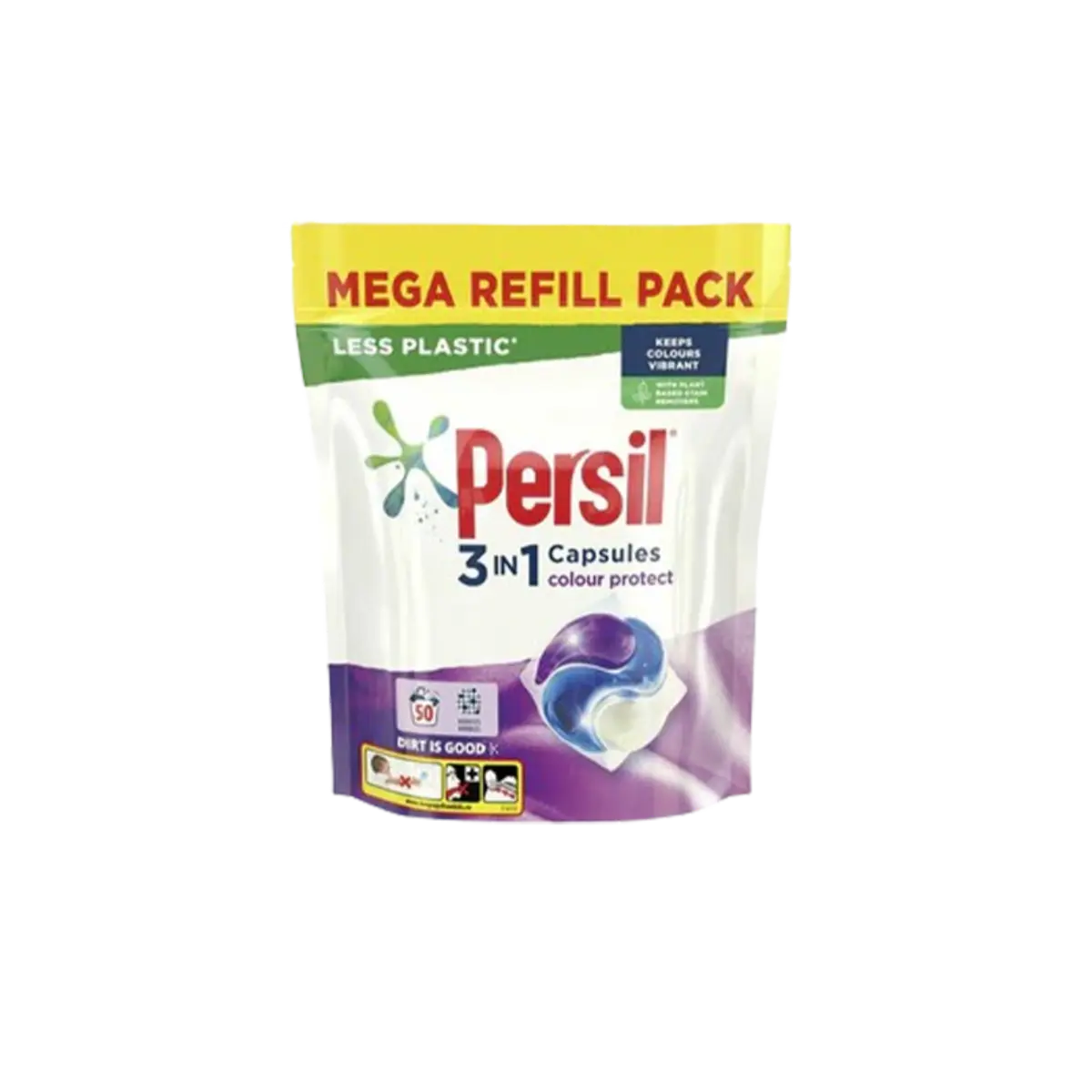 Persil 3 In 1 Colour Protect Biological Detergent Capsules 15G