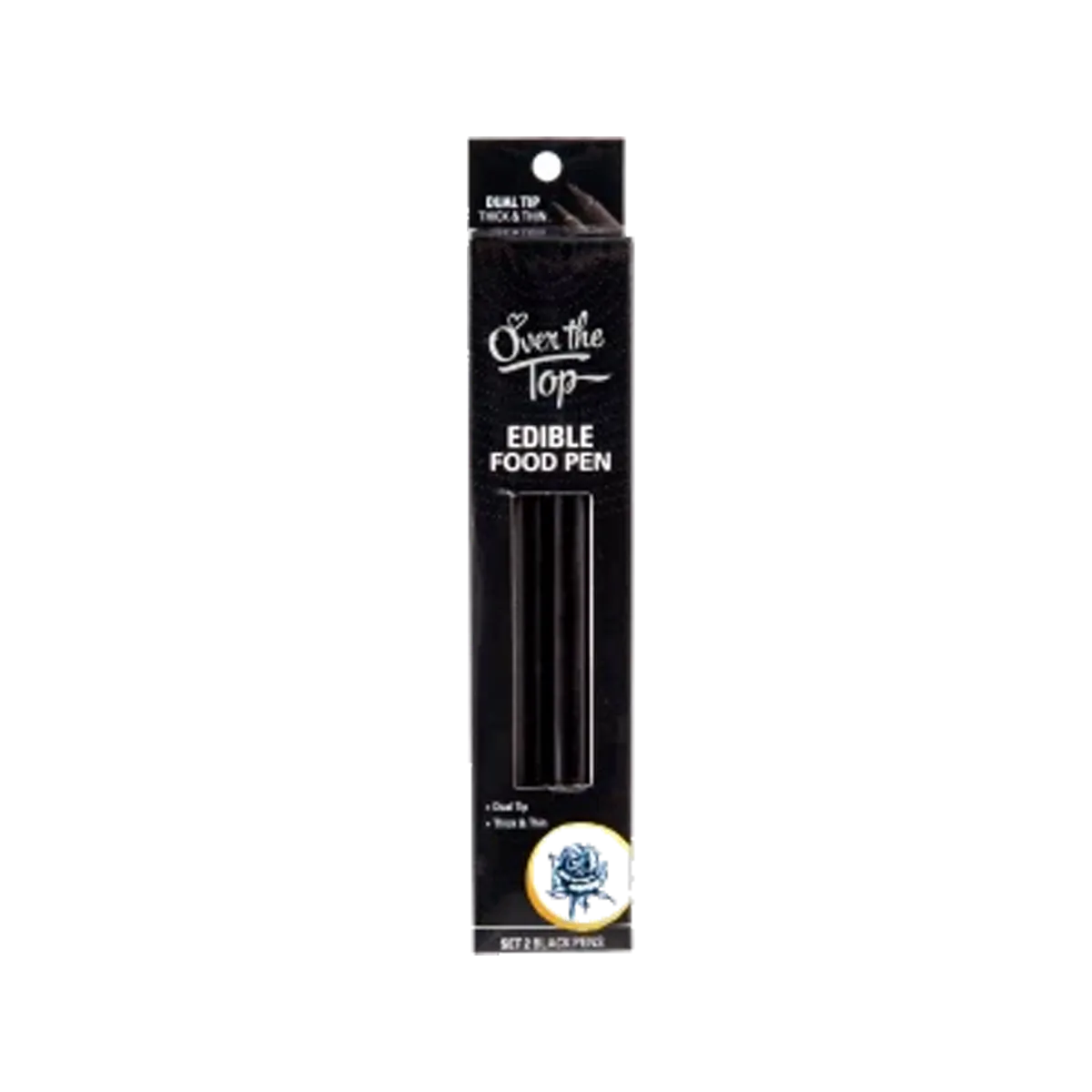Edible Food Pen Black - Dual