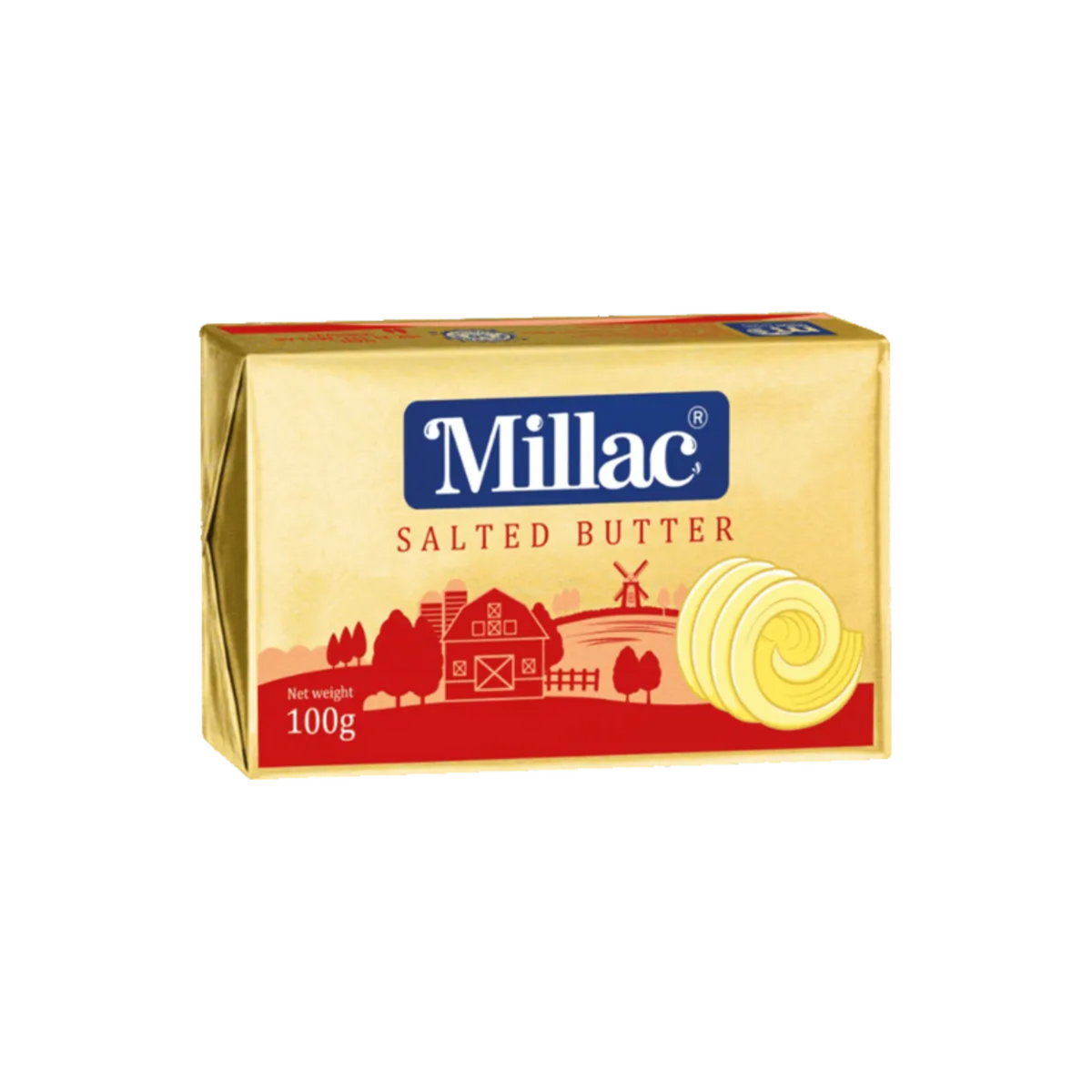 Millac Butter Salted Yellow 100g