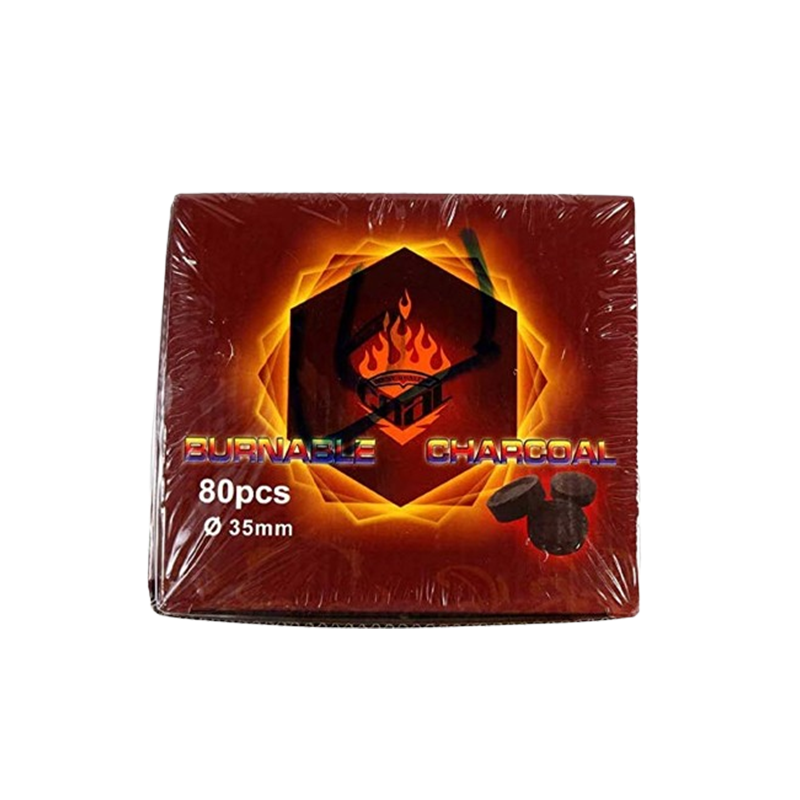 Burnable Charcoal 80Pcs