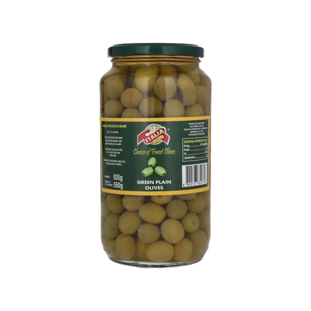 Figaro Green Olives Plain 935g