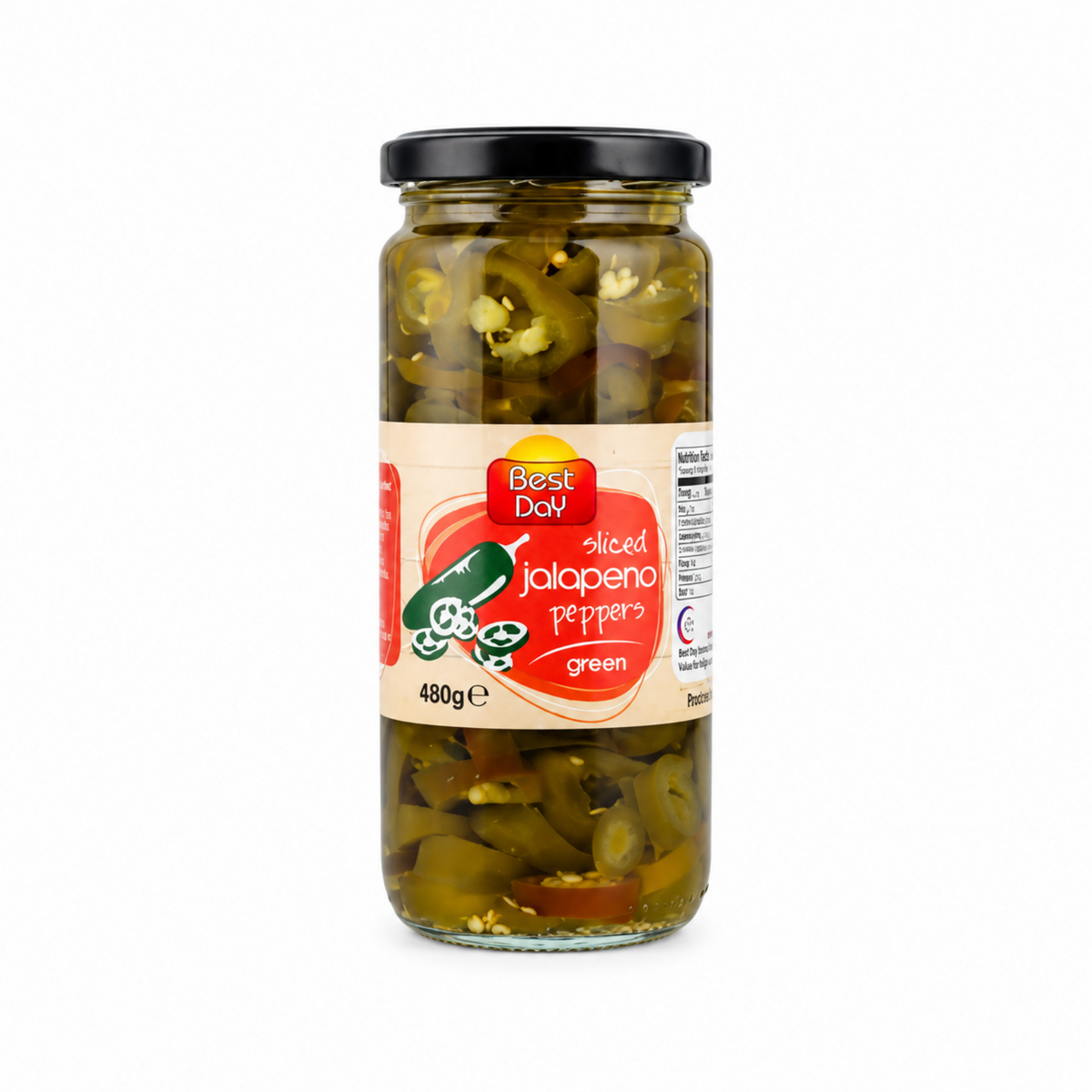 Best Day Jalapeno Peppers Slice 480g