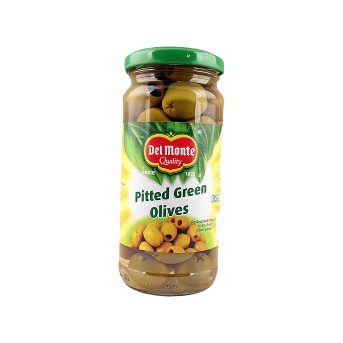 DEL MONTE pitted green olives 235gm