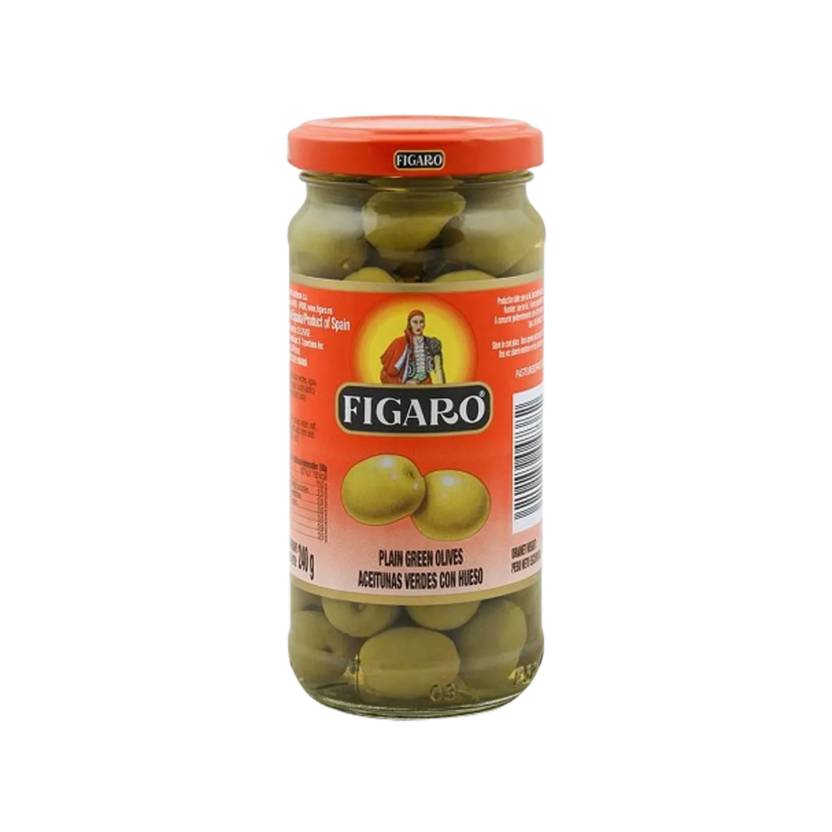 Figaro Green Olives Plain 240g