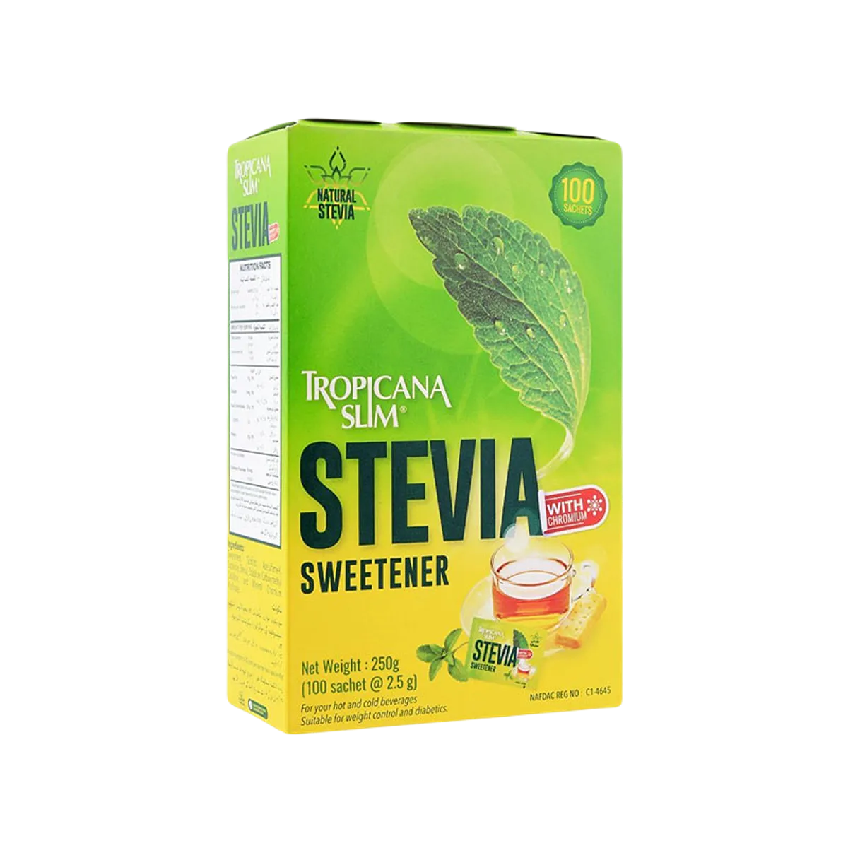 Stevia Natural Sweetener 100 Packets