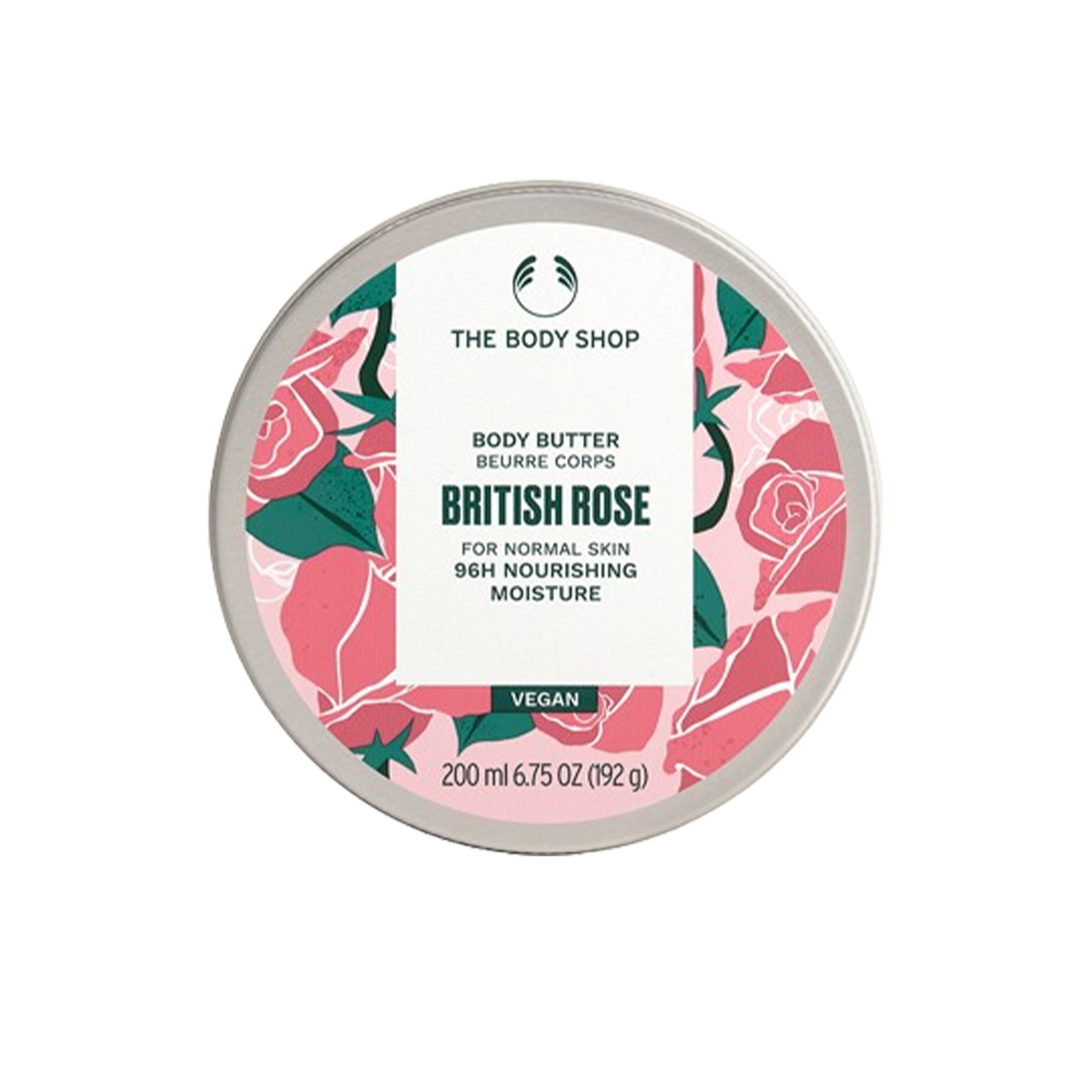 The body shop body butter britisb rose vegan mois 48g