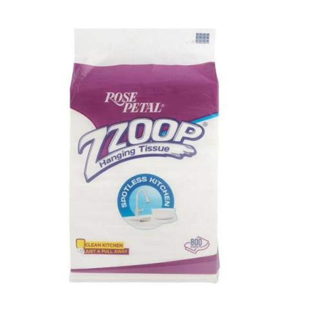 Rose Petal Zzoop Hanging Tissue Pack - 800 Sheets