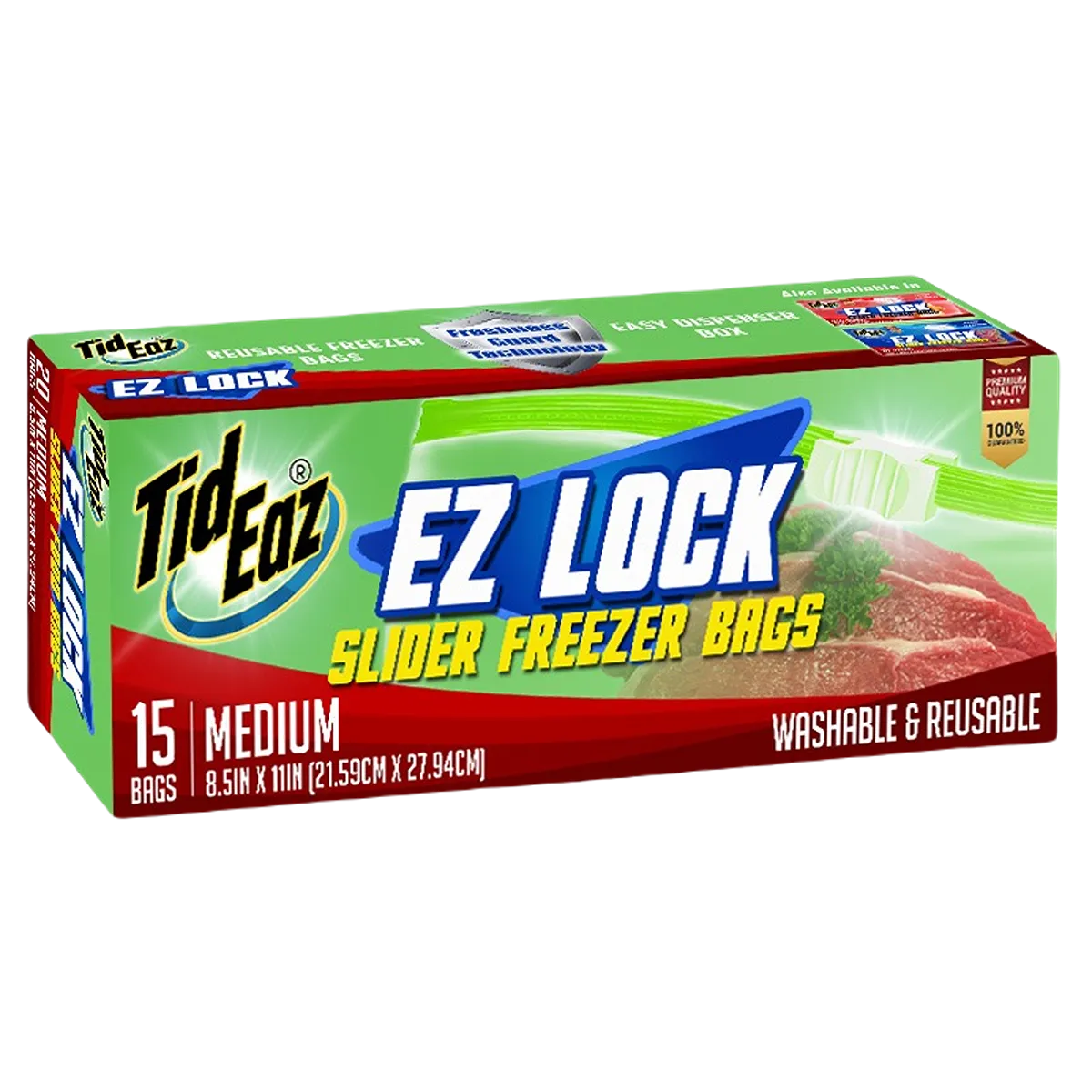 Tid Eaz Slider Freezer Bags Medium