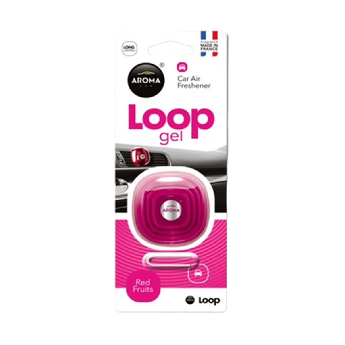 Aroma Loop Gel Car Freshener Red Fruits