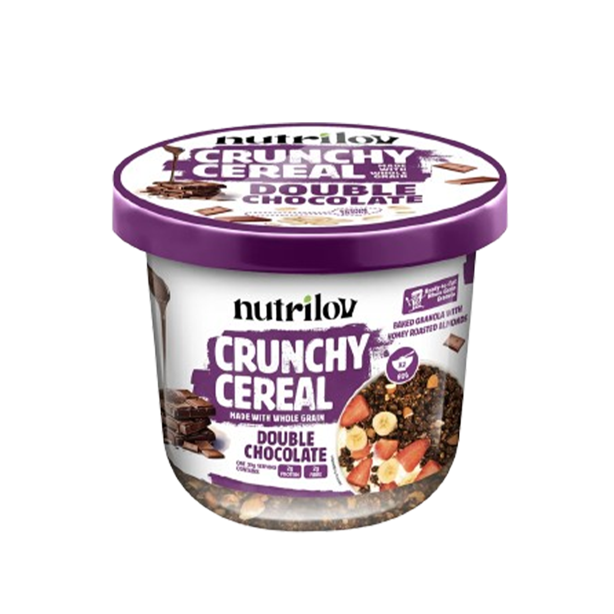 Nutrilove Crunchy Cereal Double Chocolate Cup 70g