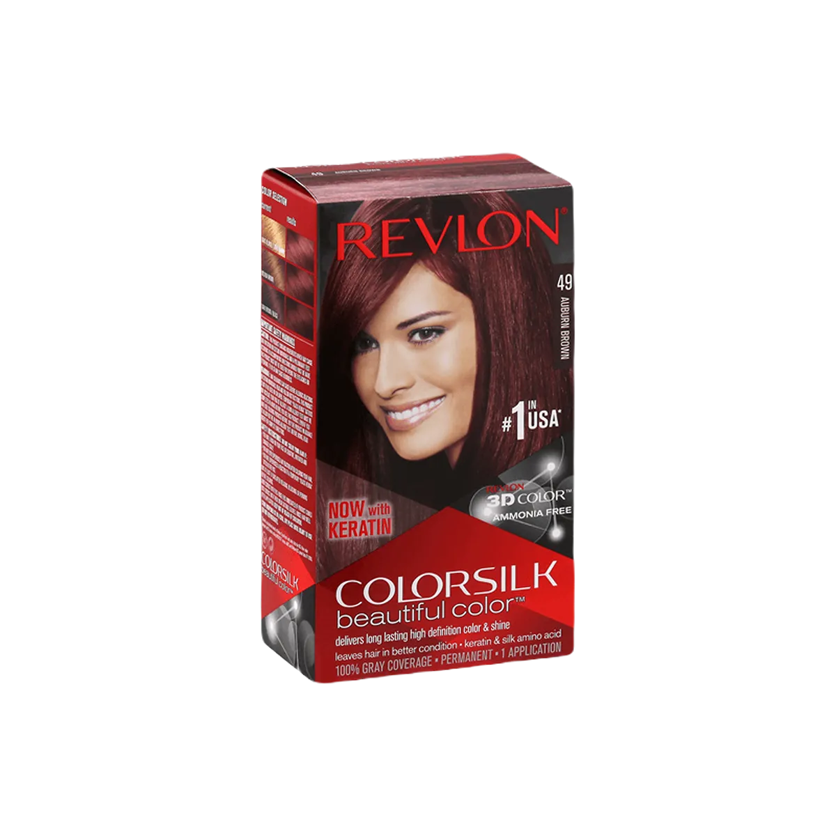 Revlon Color Silk 49 Auburn Brown Hair Color