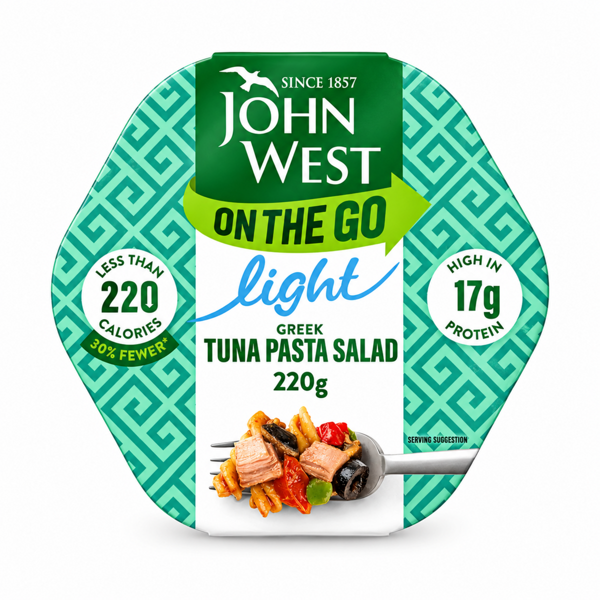 John West On The Go Light Greek Tuna Pasta Salad 220g