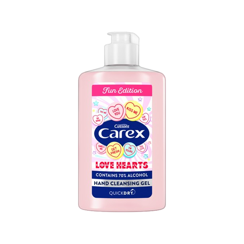 Carex Hand Gel Cleansing Love Hearts 300ml