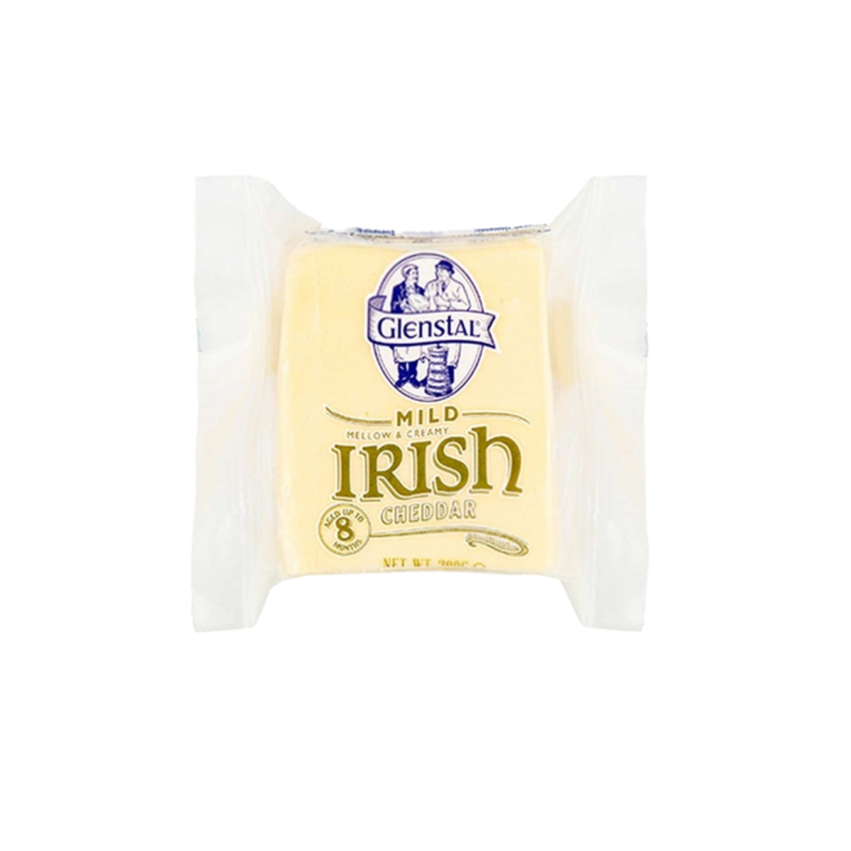 Glenstal Irish Cheddar Cheese White 200g Mild