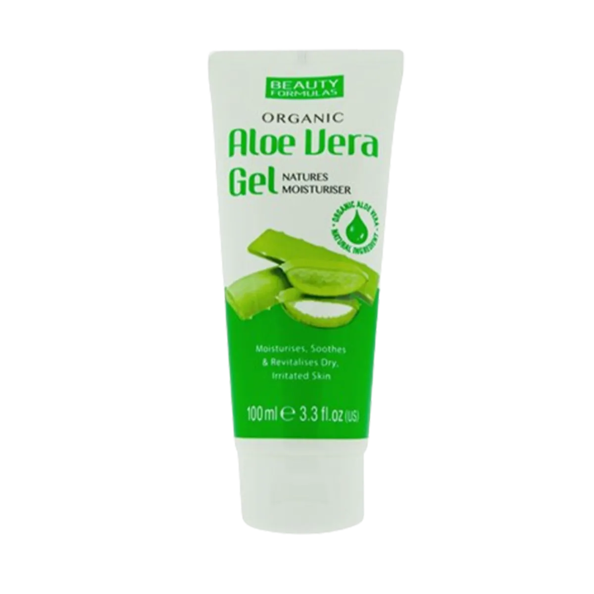 Beauty Formulas Organic Aloe Vera Gel Natures Moisturiser 100ml