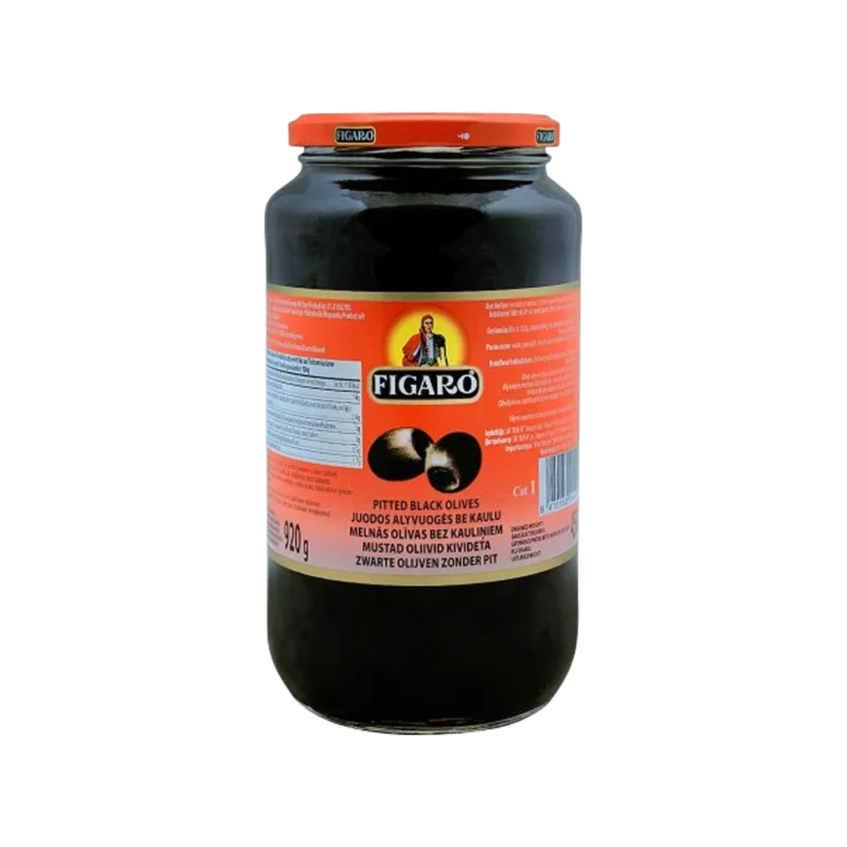 Figaro Black Olive Pitted 920g
