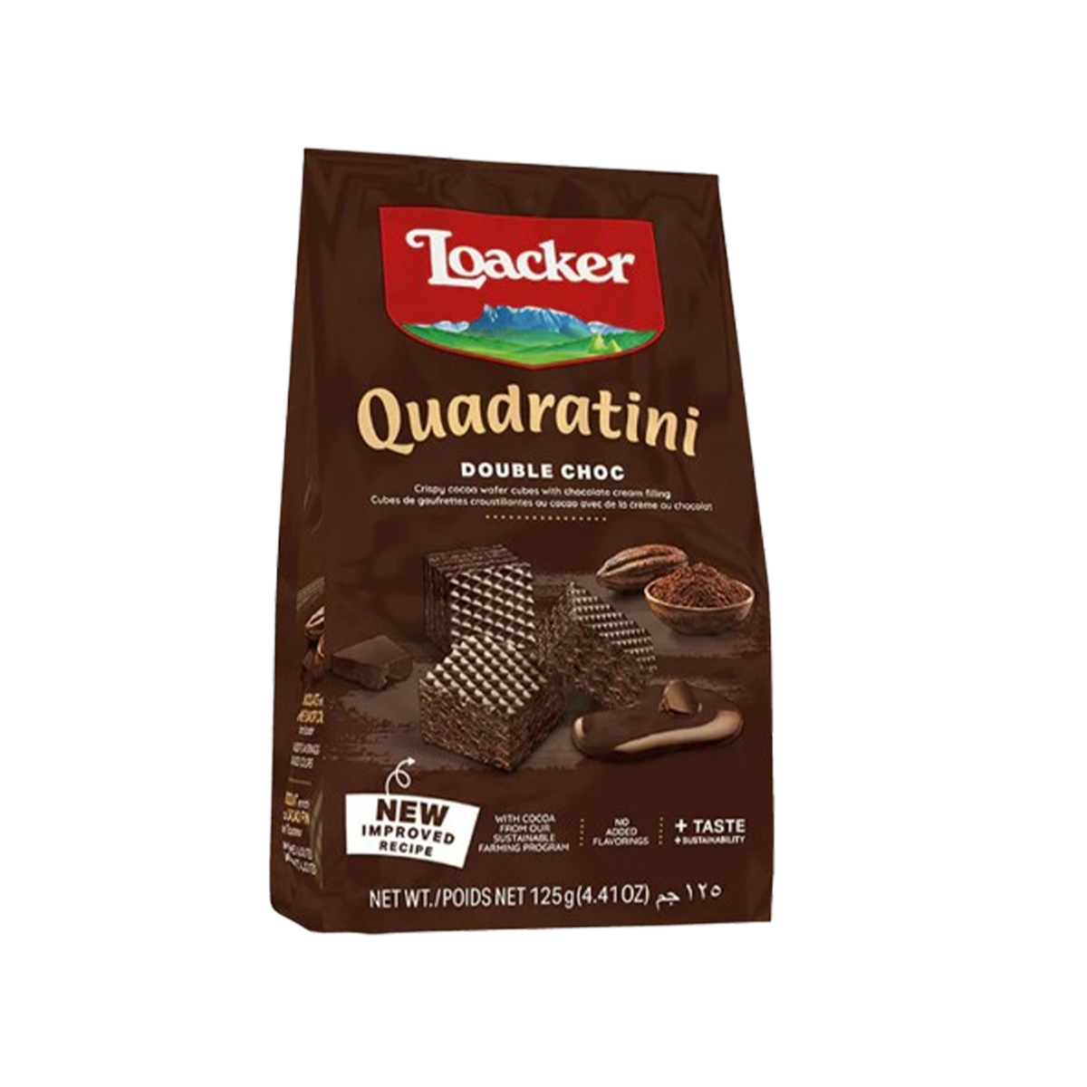 Loacker Quadratini Double Choc 125 g