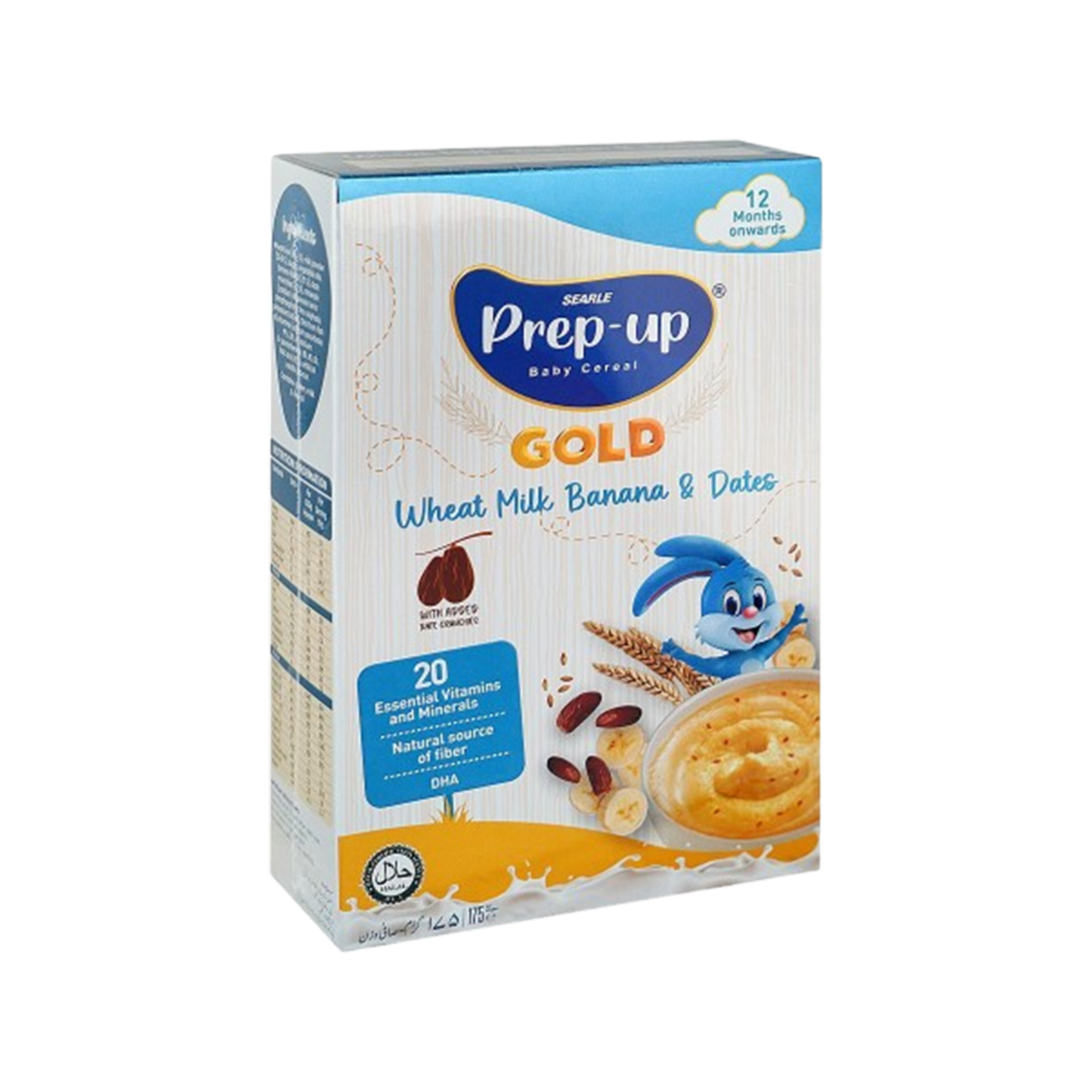 Searle Prep-Up Baby Cereal Gold Wheat Milk Banana & Dates