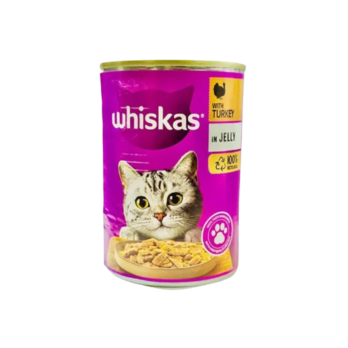 Whiskas Tin With Turkey in Jelly 400g