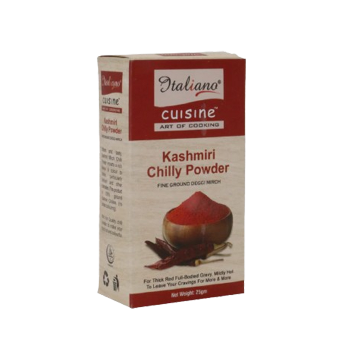 Italiano Cuisne Kashmiri Chilly Powder 25g