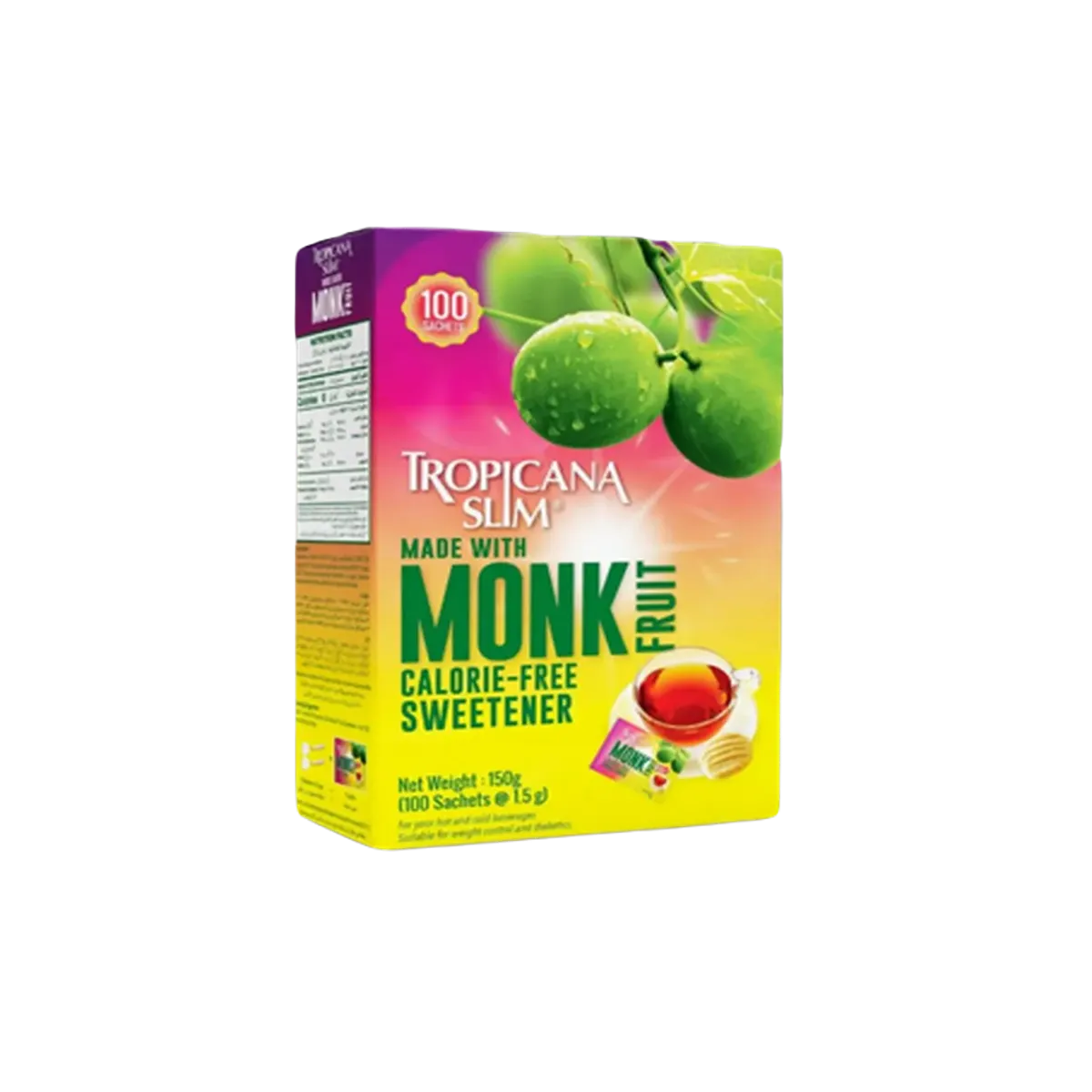 Tropicana Slim Stevia Monk Fruit 100 Sachet
