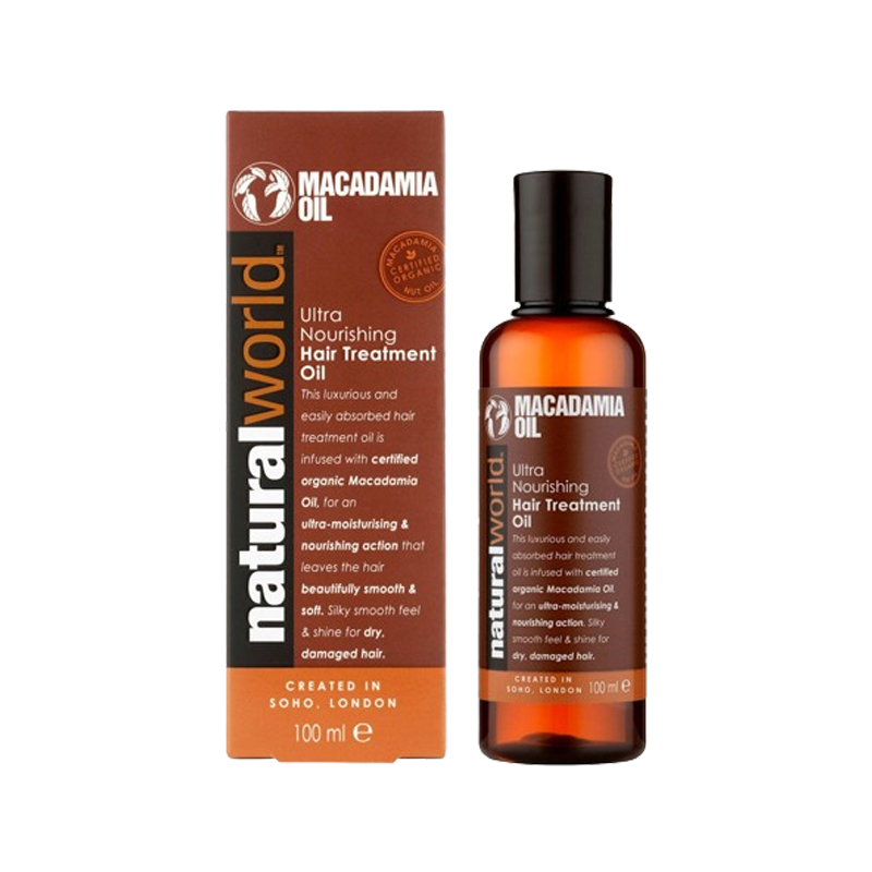 Natural World Macadamia Oil Hair Treatment Oil 100ml