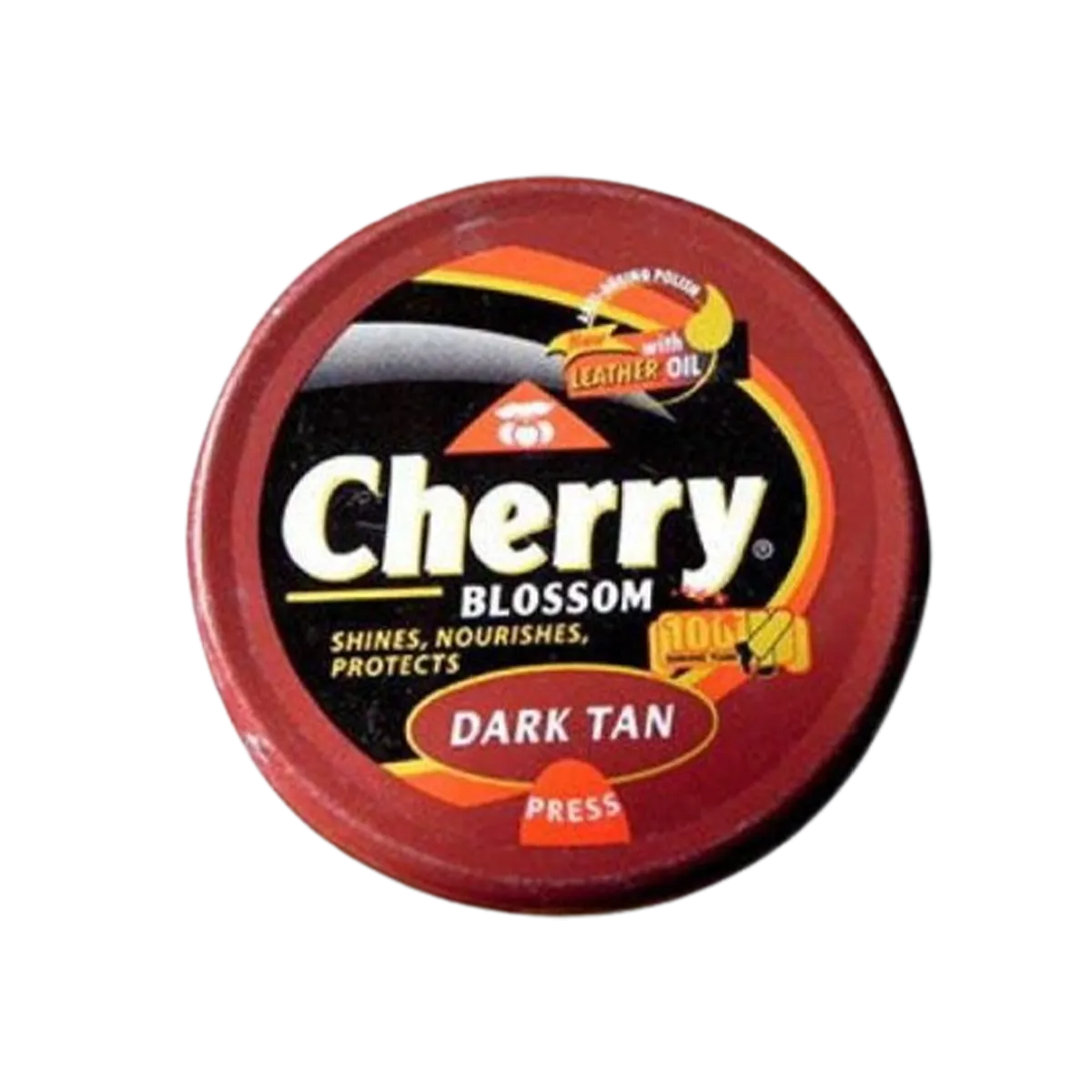 Cherry Blossom Shoes Polish Dark Tan 50ml