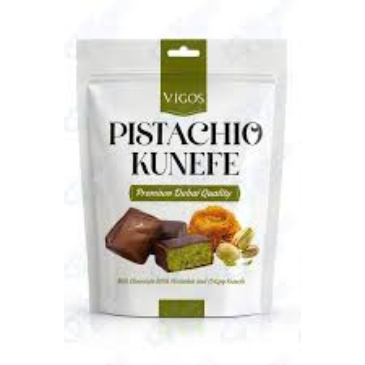 Heart Pistachio Kunafa Chocolate 1Pc