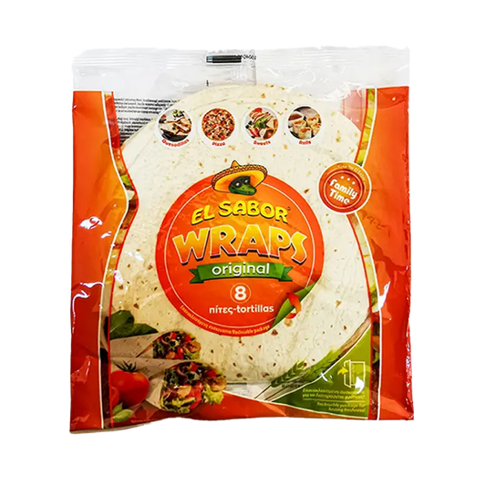 El Sabor Tortillas Wraps Small 8Pcs