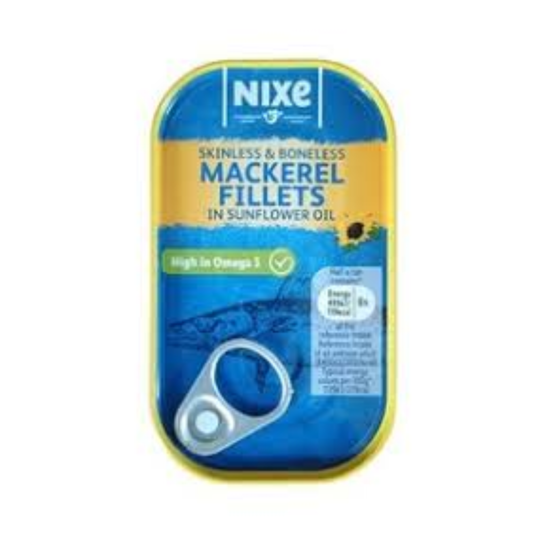 Nixe Mackerel Fillets In Sunflower Oil 125g