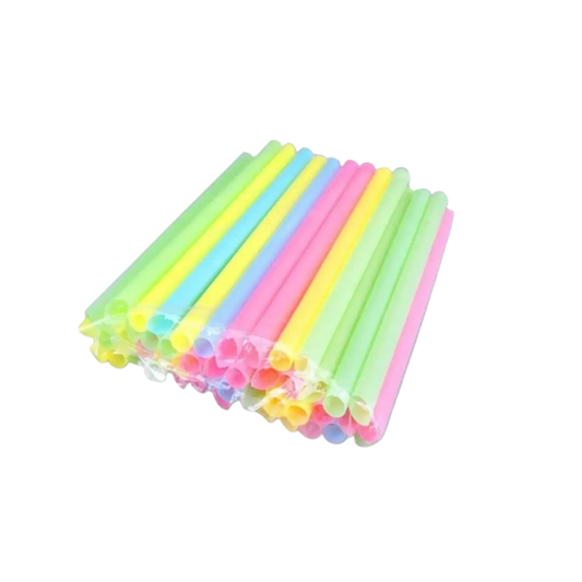 Straws Mix Color 10Mm 100Pcs