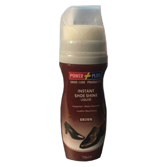 Power plus Shoe Polish Brown 75ml