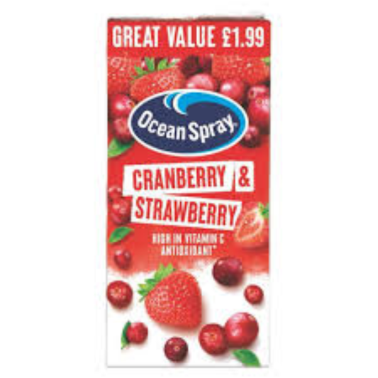 Ocean Spray Cranberry & Strawberry Juice 1ltre