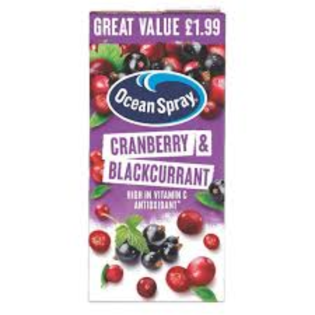 Ocean Spray Cranberry Blkcurrant 1litre