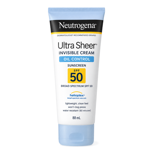 Neutrogena Ultra Sheer Invisible Cream Oil Control Sunscreen SPF 50