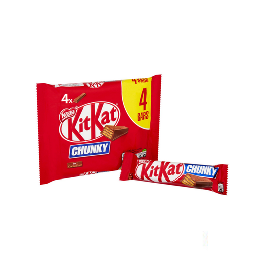 Kit Kat Chunky Milk Chocolate Bar Multipack 4 x 32g