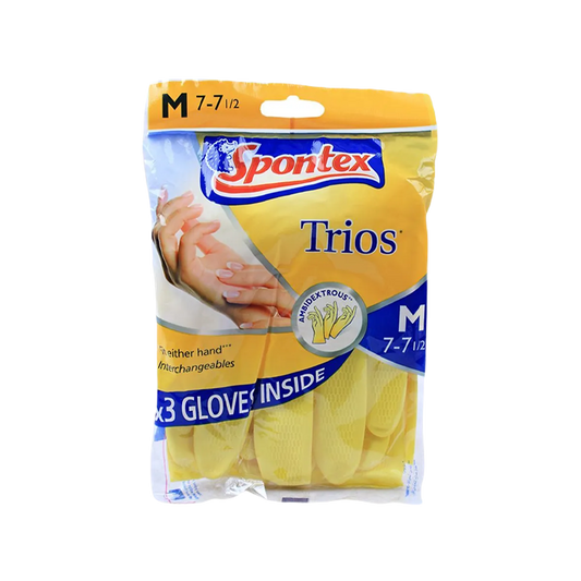 Spontex Trios Kitchen Gloves Medium
