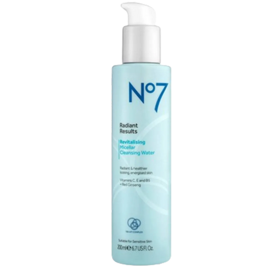 No7 Radiant Results Revitalising Micellar Cleansing Water 200ml
