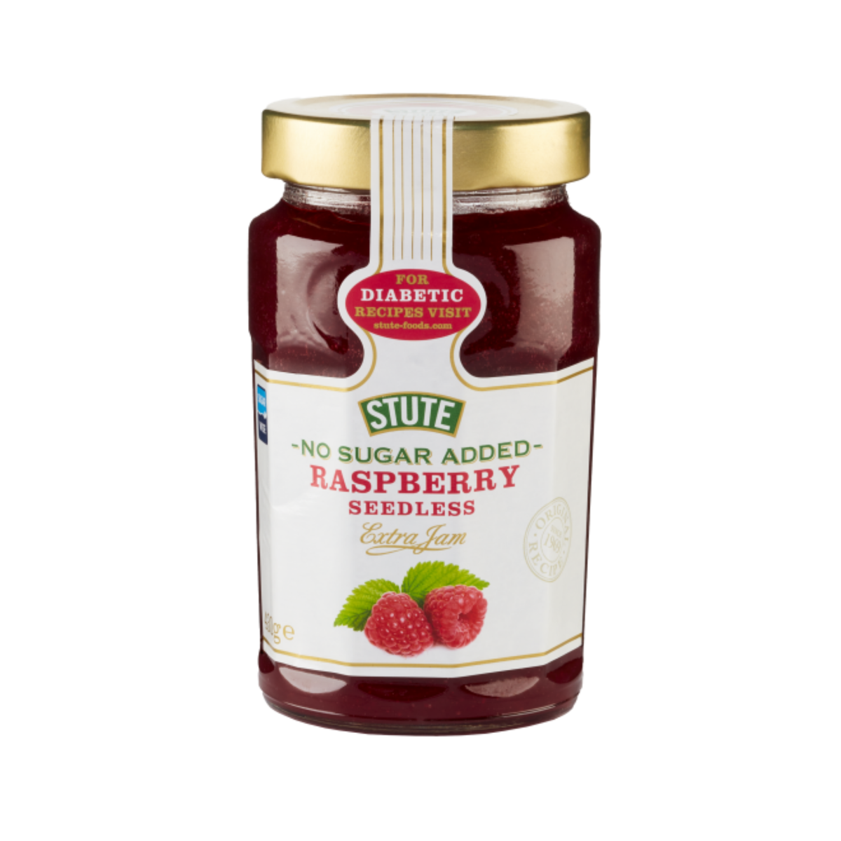 Stute Diabetic Jam No Added Suger Raspberry Seedless 430g